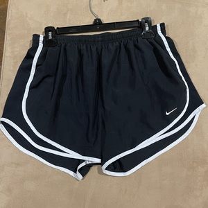 Black Nike athletic shorts. Ladies Large